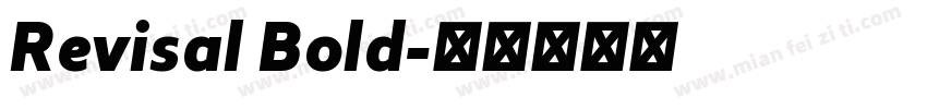 Revisal Bold字体转换